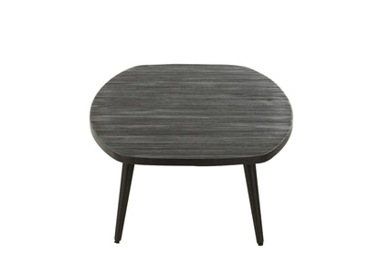 Koffietafel Rechthoekig Gerecycled Teak Zwart