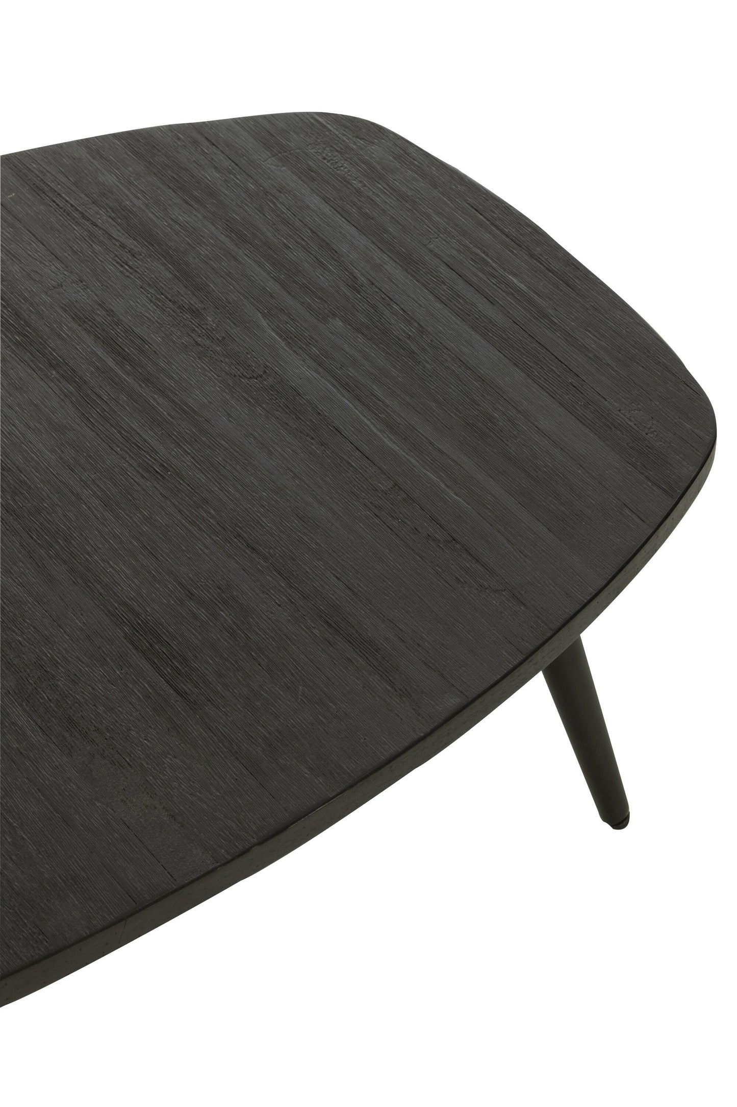 Koffietafel Rechthoekig Gerecycled Teak Zwart