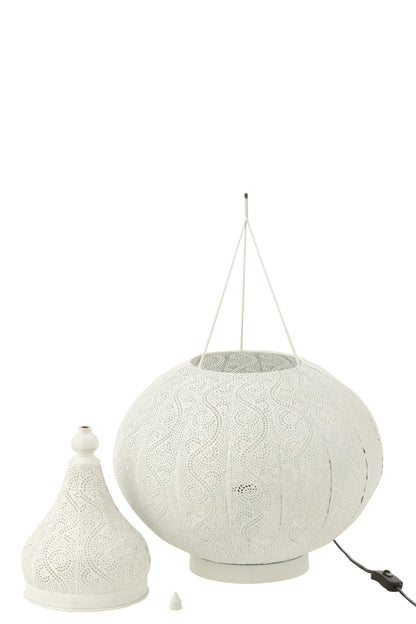 Lamp Aladin Metaal Wit Klein