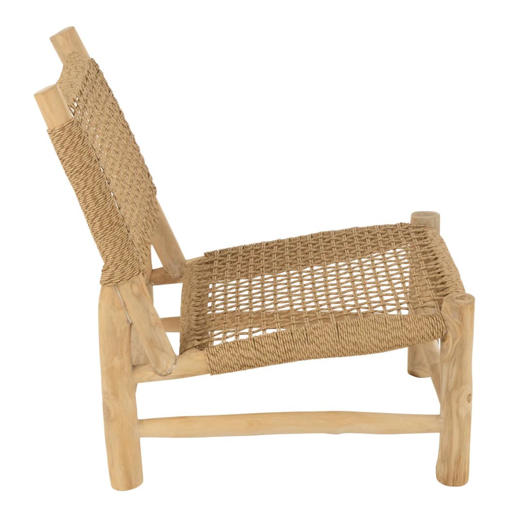 Bank Vita Teak/Kunststof Natuurlijk