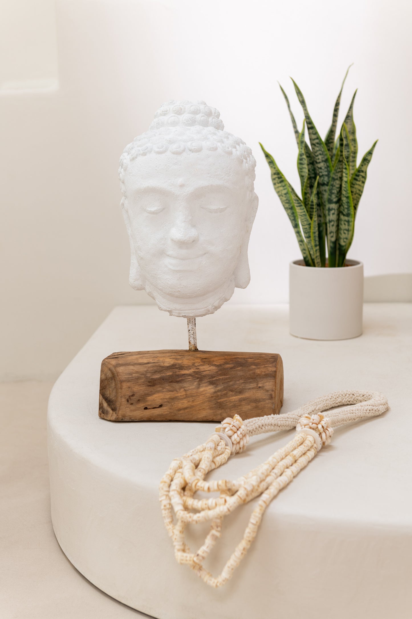 Ketting 5 Draden Schelp Natuurlijk