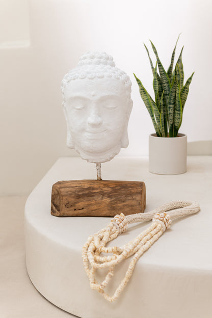 Ketting 5 Draden Schelp Natuurlijk