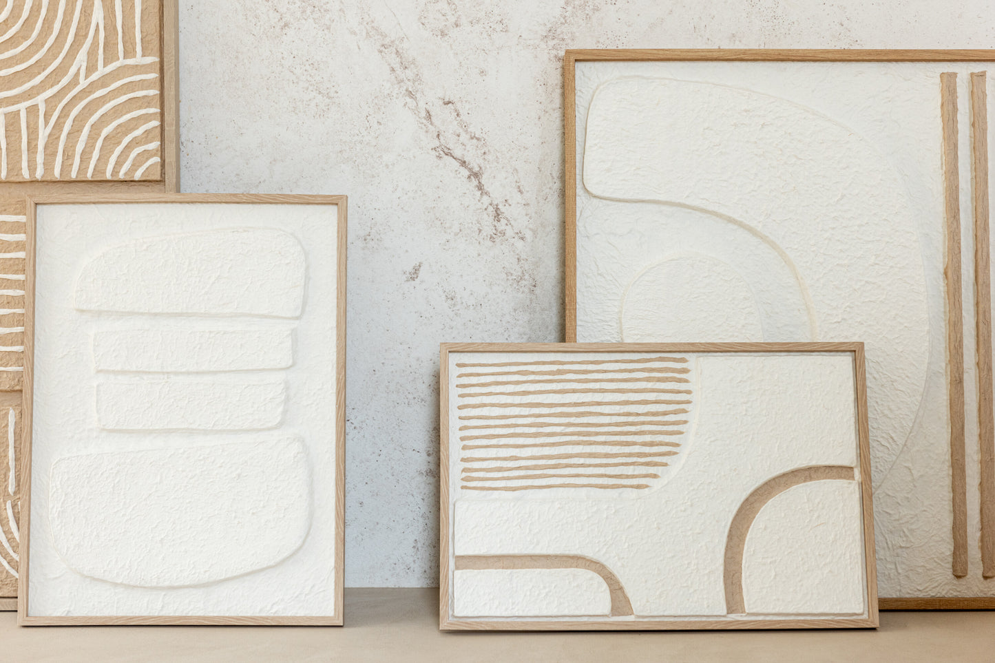 Kunst Thibault Papier Wit/Beige