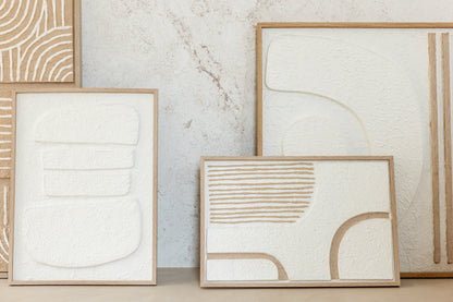 Kunst Thibault Papier Wit/Beige