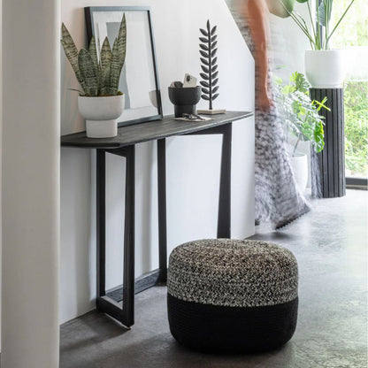 Consoletafel Maty Exotisch Hout Zwart
