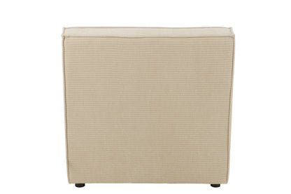 Zetel populierenhout/schuim beige