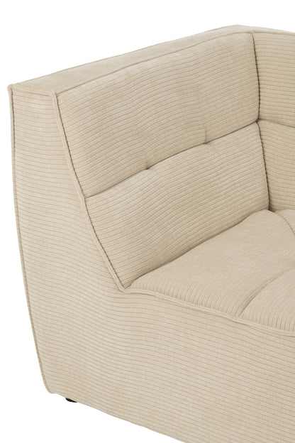 Zetel populierenhout/schuim beige