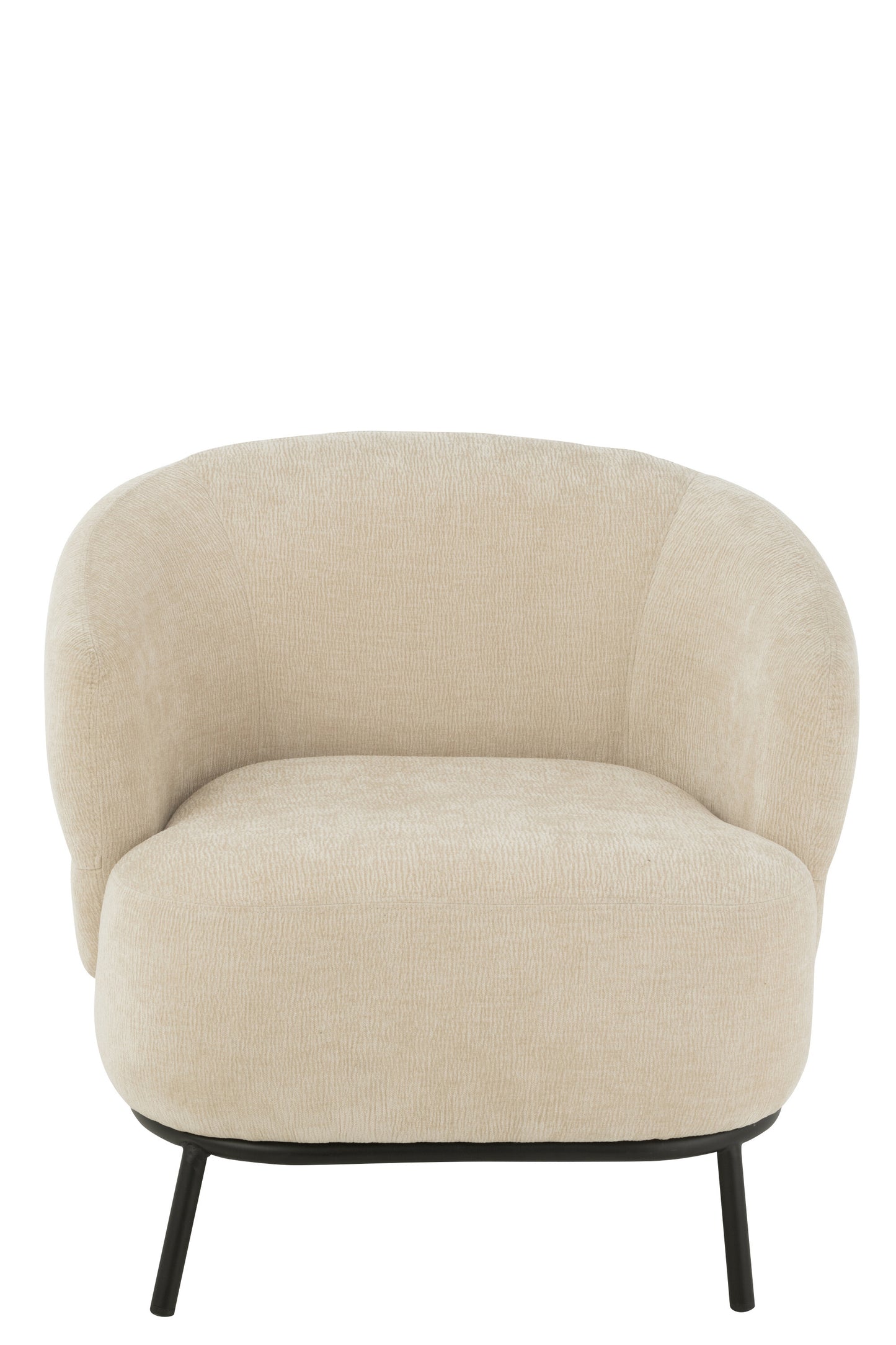 Lounge stoel Mars populierenhout/schuim beige