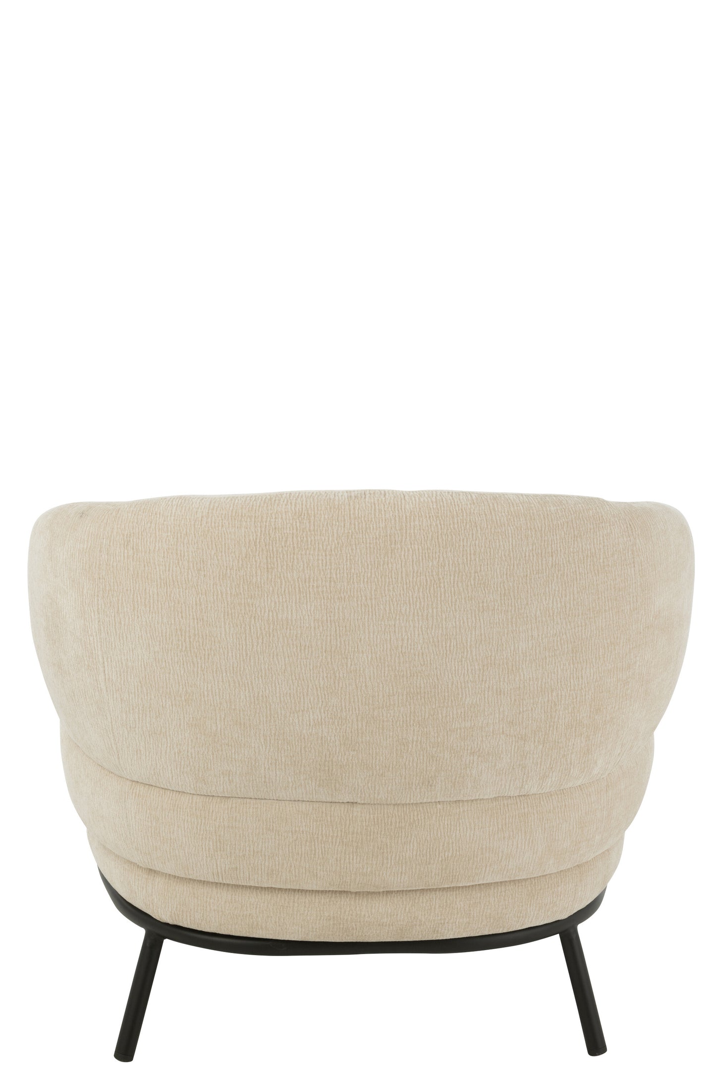 Lounge stoel Mars populierenhout/schuim beige