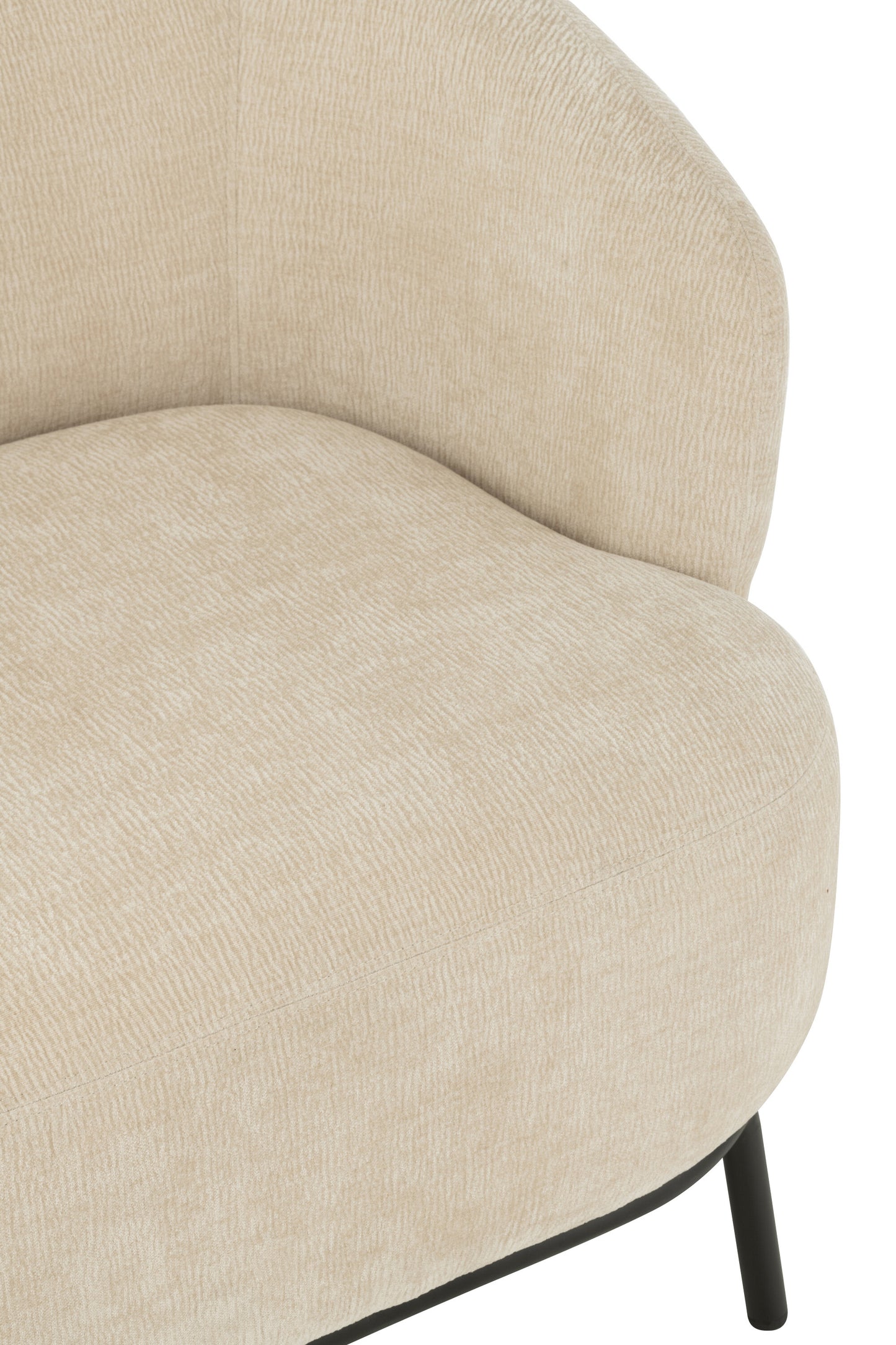 Lounge stoel Mars populierenhout/schuim beige