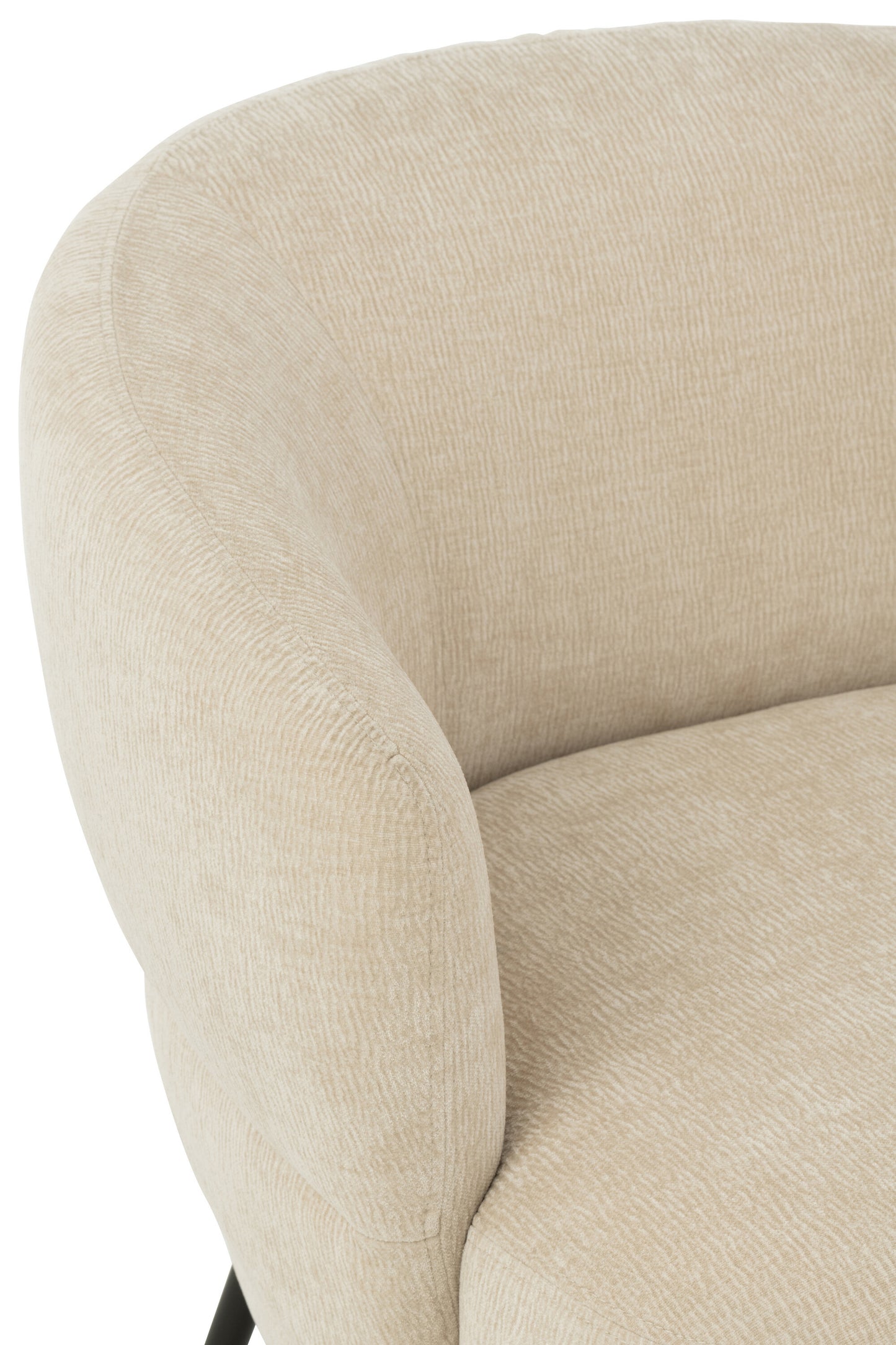 Lounge stoel Mars populierenhout/schuim beige