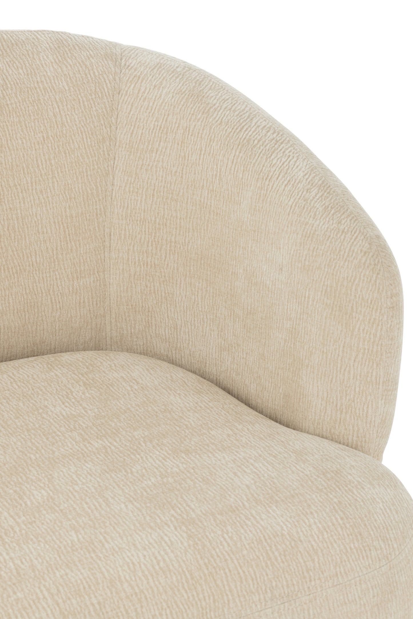 Lounge stoel Mars populierenhout/schuim beige