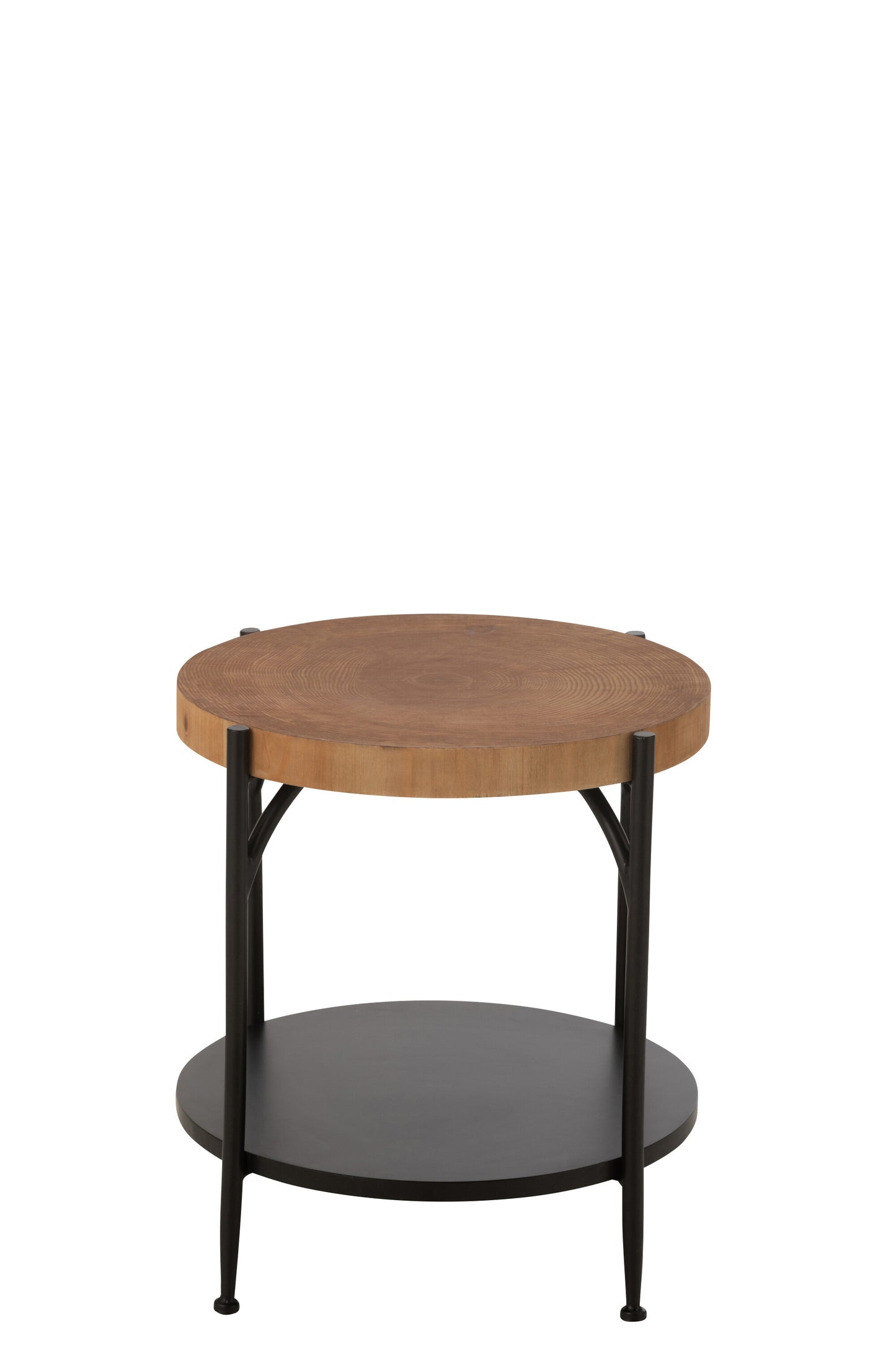 Bijzettafel Bio Mdf/IJzer Zwart/Natuurlijk
