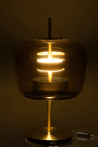 Tafellamp LED Glas Bruin
