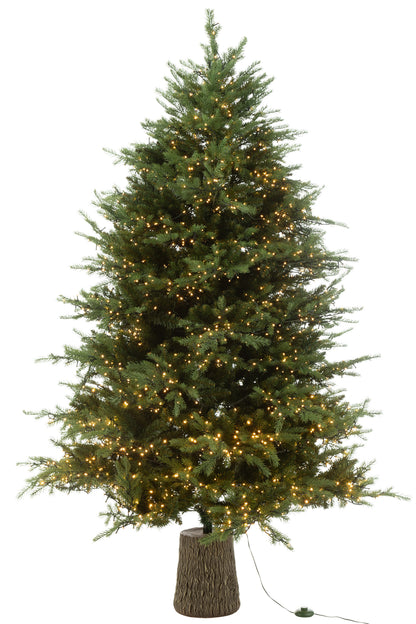 Kerstboom 3000 ledlampjes warm wit takken groen