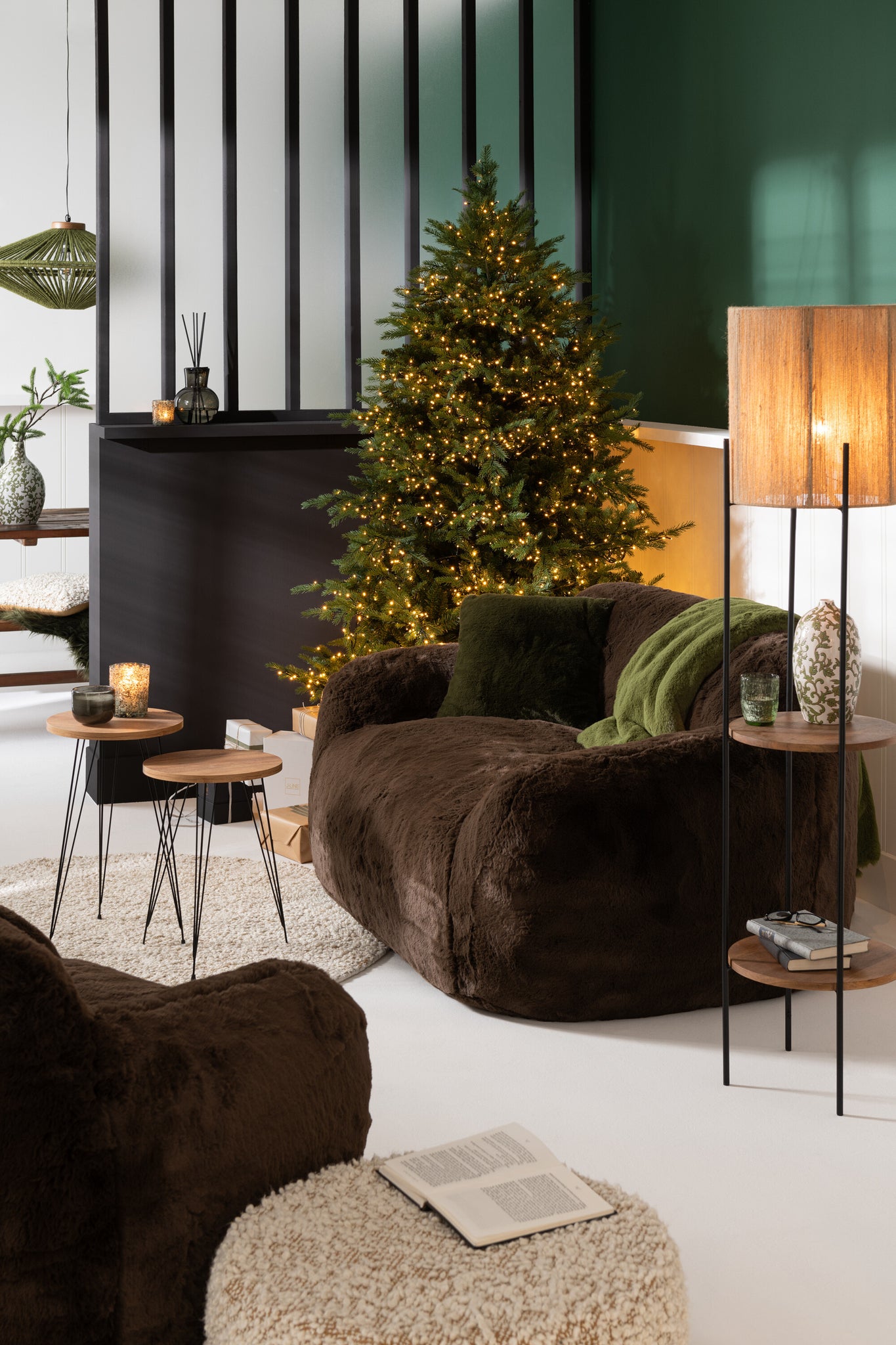 Kerstboom 3000 ledlampjes warm wit takken groen