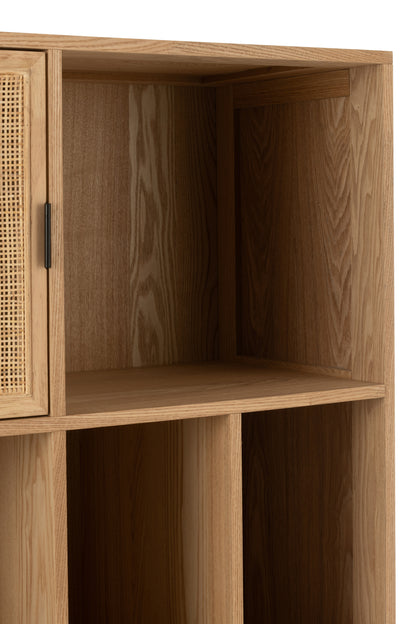 Kast MDF/Metaal Natuurlijk/Zwart