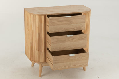Kast Afgerond MDF/Dennenhout Natuurlijk Groot
