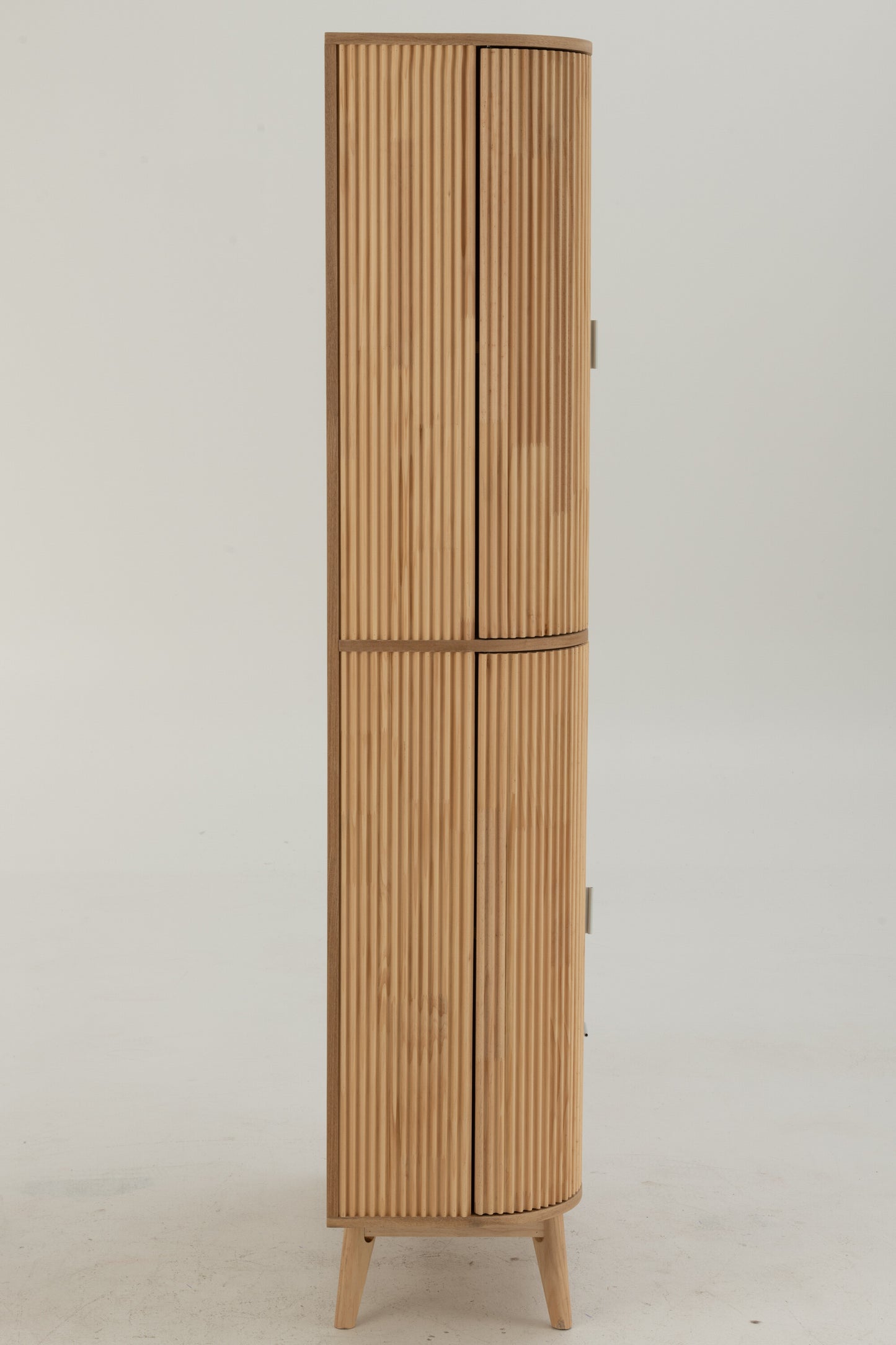 Kast Afgerond MDF/Dennenhout Natuurlijk