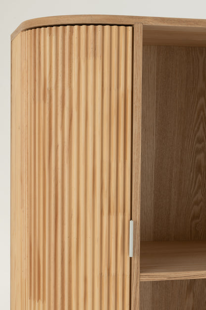 Kast Afgerond MDF/Dennenhout Natuurlijk