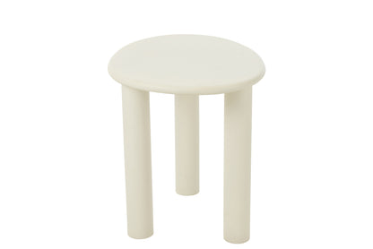 Bijzettafel Bali Mdf/Pvc Wit Klein