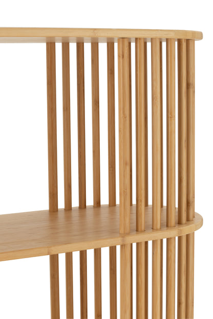 Kast van natuurlijk bamboe.