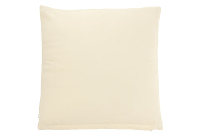 Kussenhoes Katoen Wit/Beige