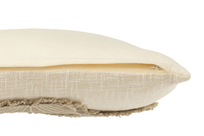 Kussenhoes Katoen Wit/Beige
