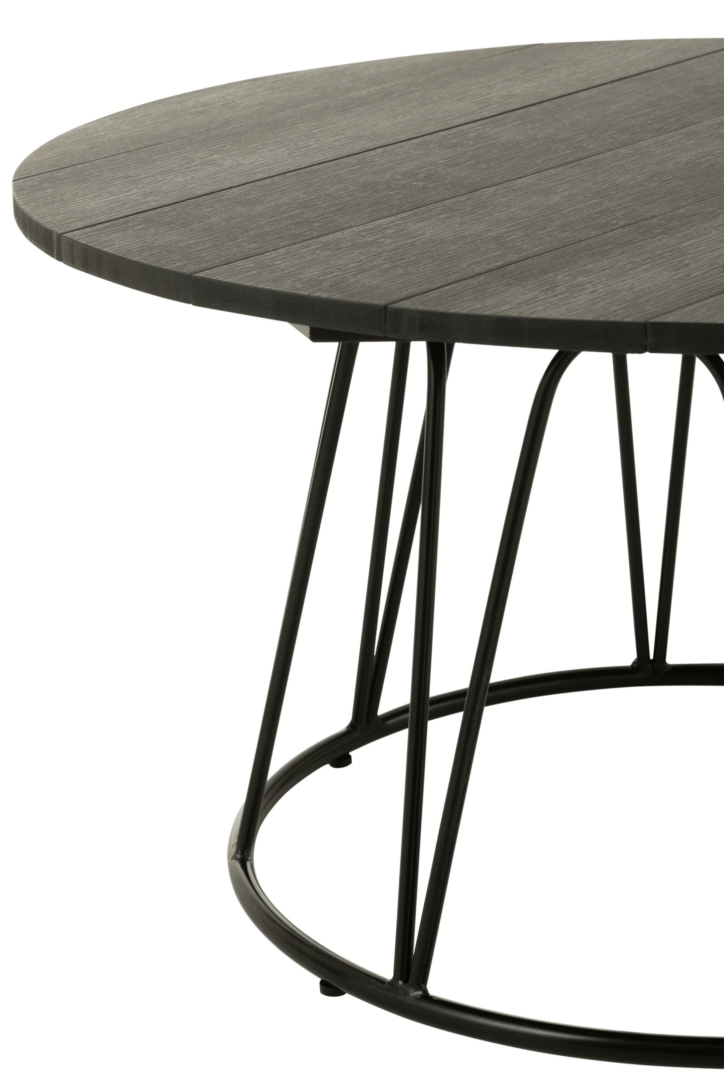 Tafel Zoa Staal/Polyethyleen Zwart