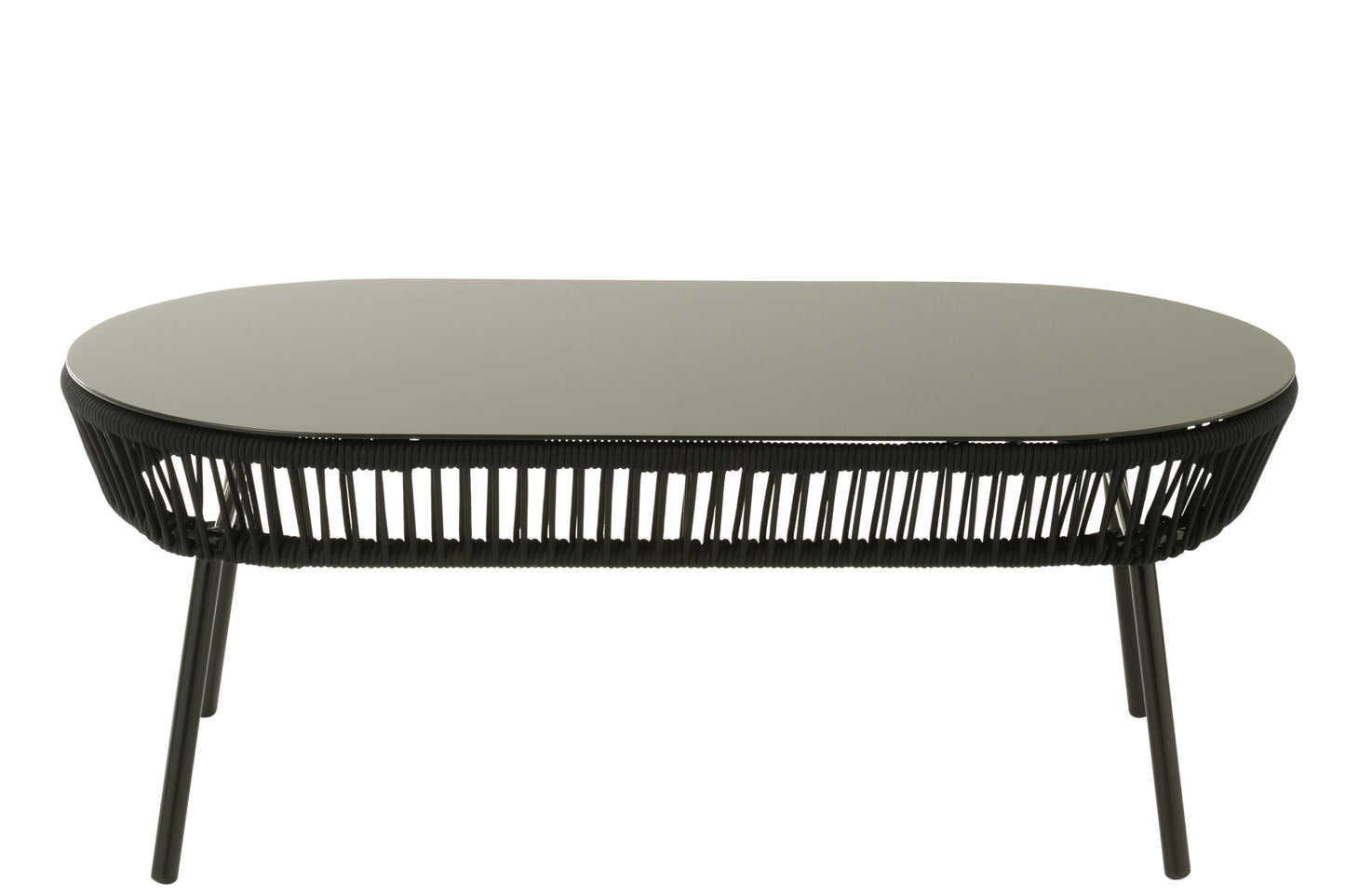 Tafel Poa Staal/Polyethyleen Zwart