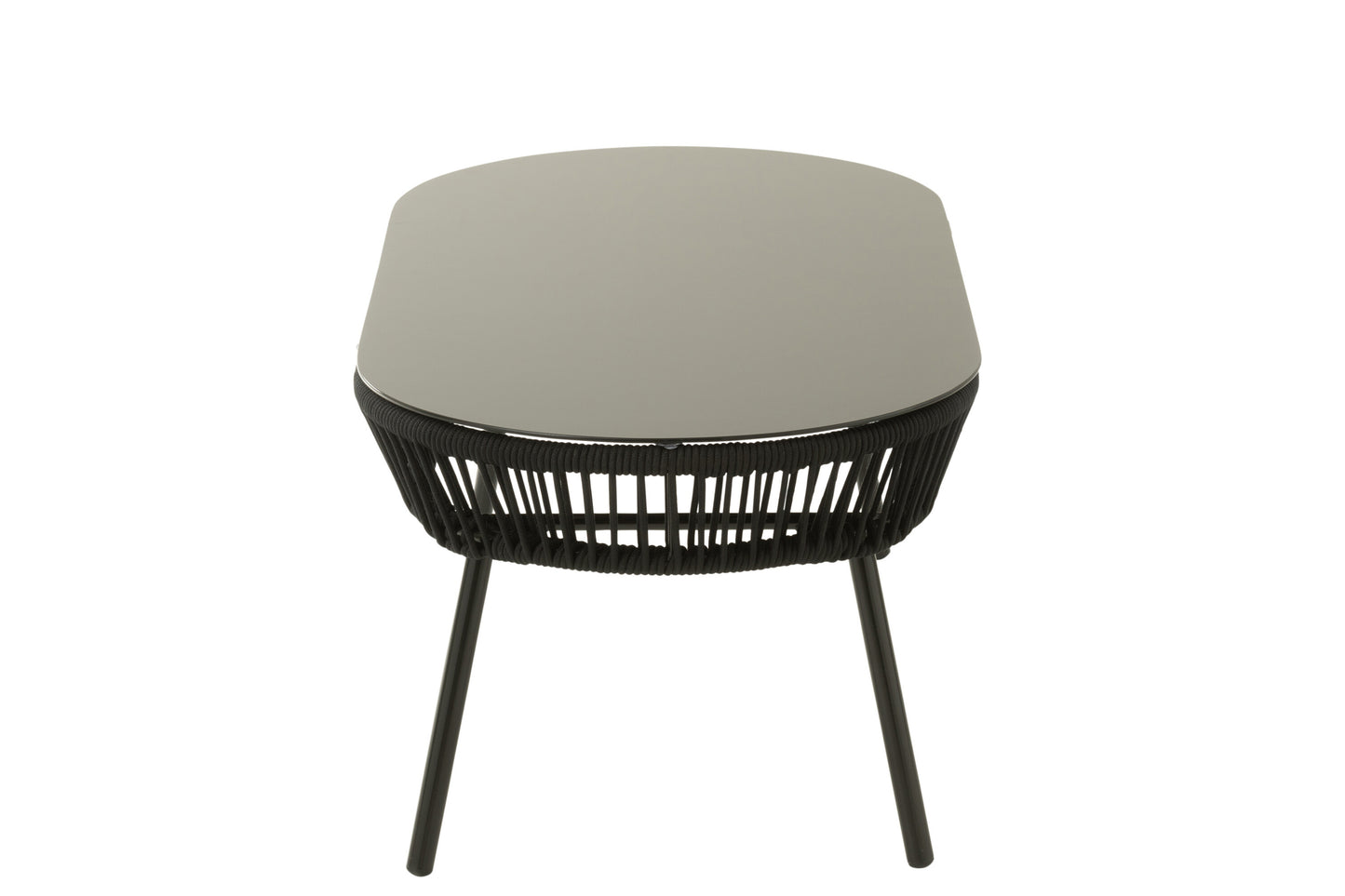 Tafel Poa Staal/Polyethyleen Zwart