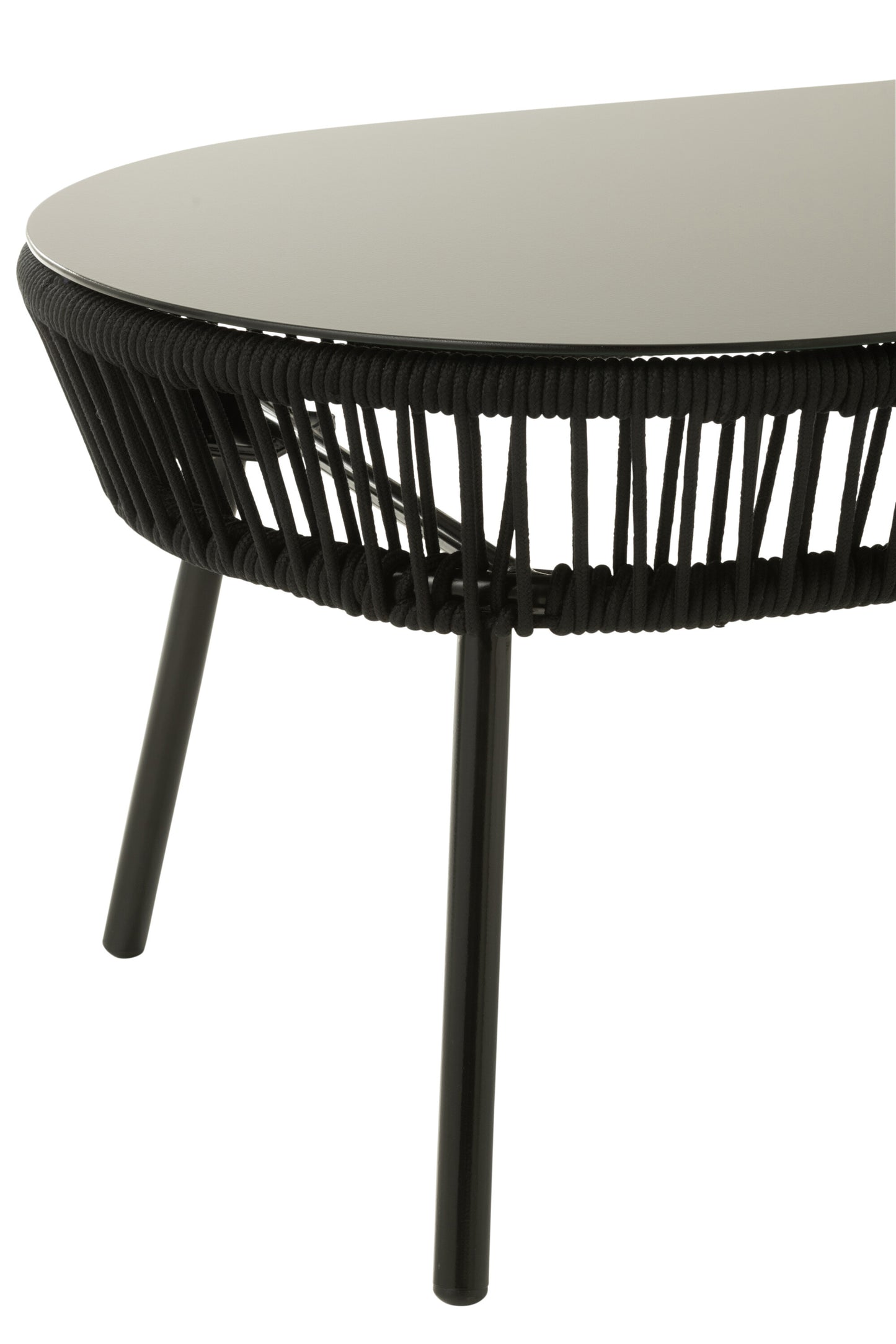 Tafel Poa Staal/Polyethyleen Zwart