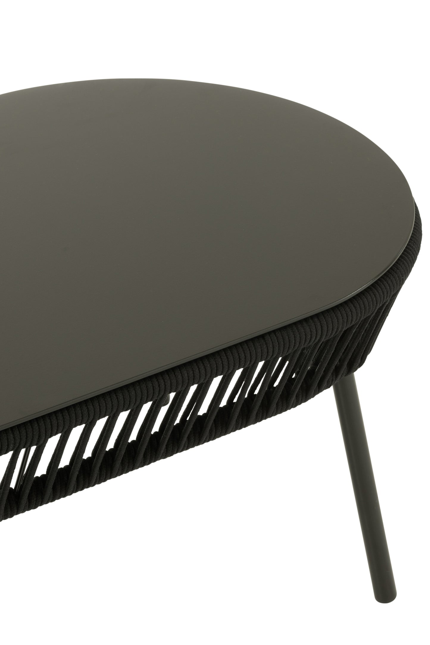Tafel Poa Staal/Polyethyleen Zwart