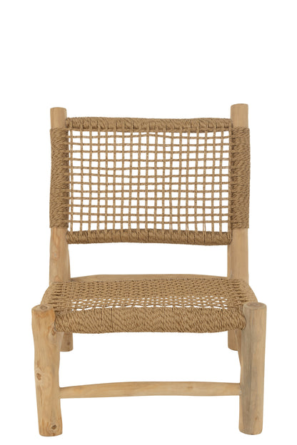 Bank Vita Teak/Kunststof Natuurlijk