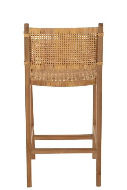 Barkruk Mona Rotan/Teak Natuurlijk