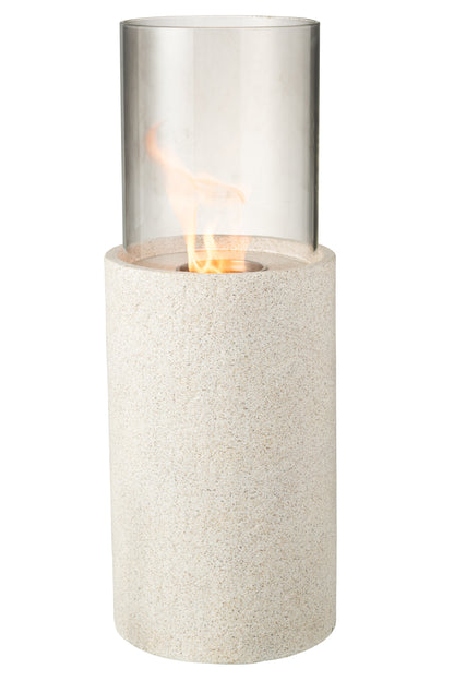 Terrasvuur Bio-ethanol lichtgrijs