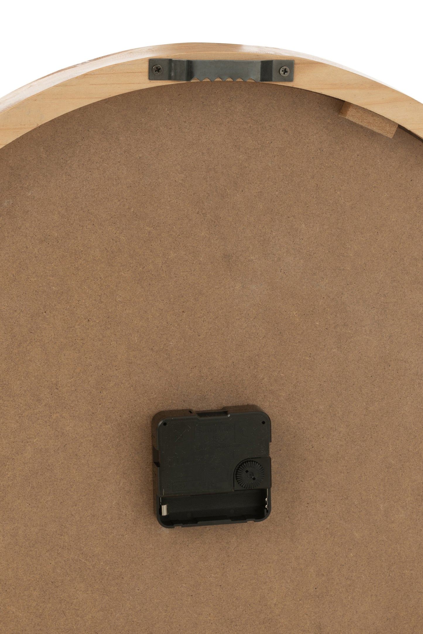 Wandklok Hout/Mdf Wit/Naturel Klein