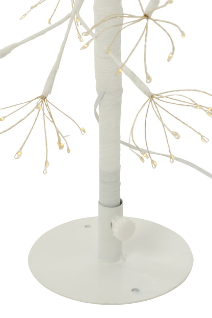 Boom Led Warm Wit Licht Frame ijzer Wit 80 cm H