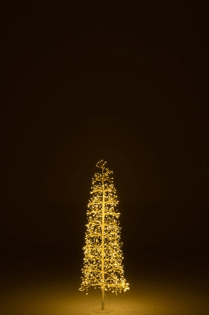 Boom Led Warm Wit Licht Ijzer Wit Medium 120 cm H