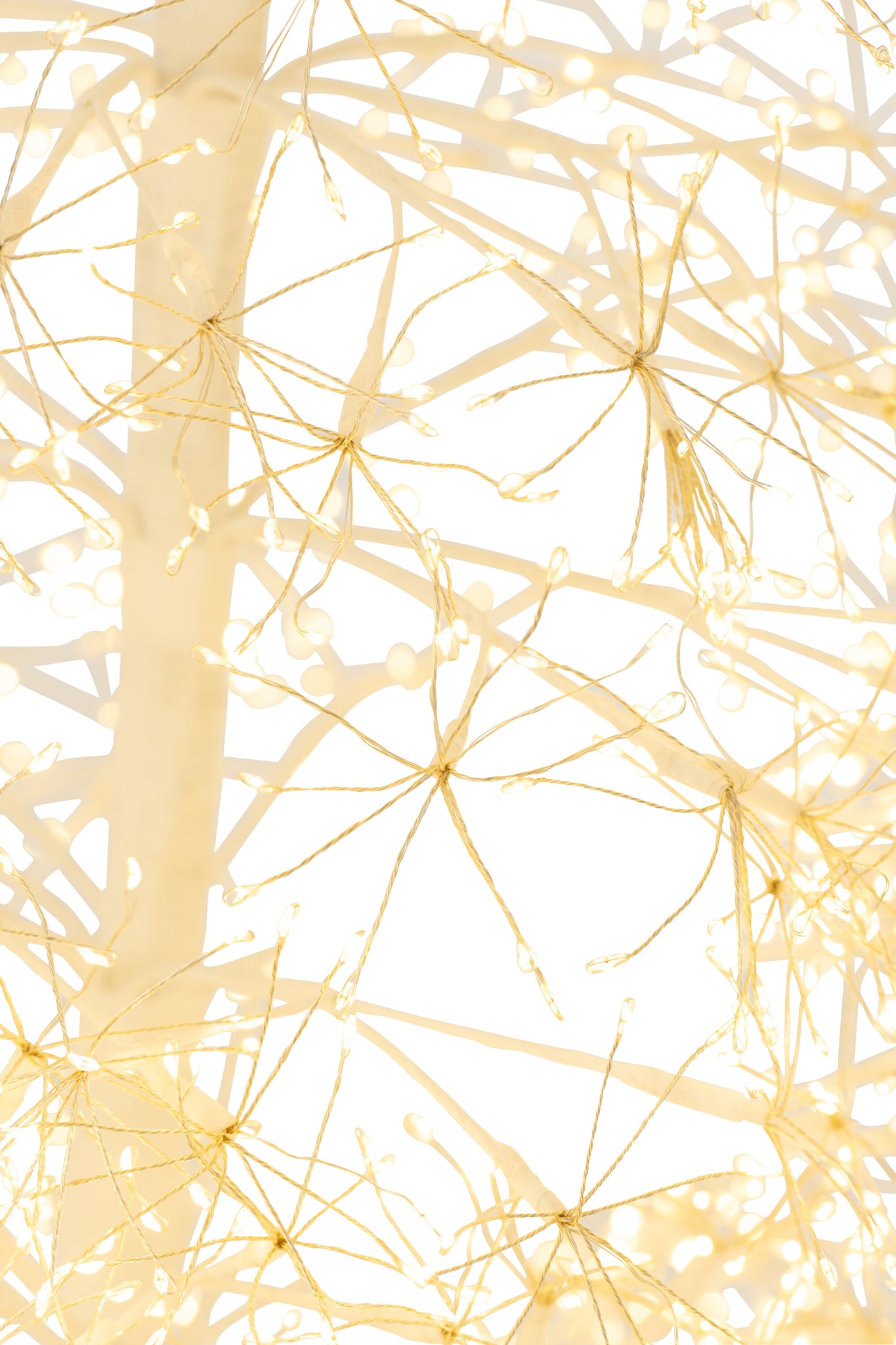 Boom Led Warm Wit Licht Ijzer Wit Medium 120 cm H