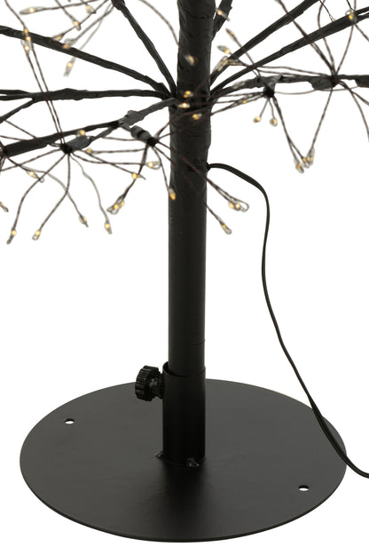 Boom Led Warm Wit Licht Frame IJzer Zwart 120 cm H