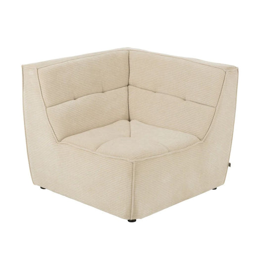 Zetel populierenhout/schuim beige