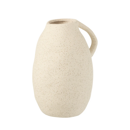 Vaas Kan Keramiek Beige Middelgroot