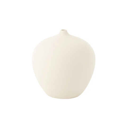 Vaas Fles Cassia Klei Wit