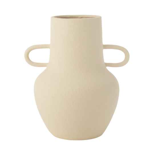 Vaas Kan 2 Handvatten Steengoed Beige Groot
