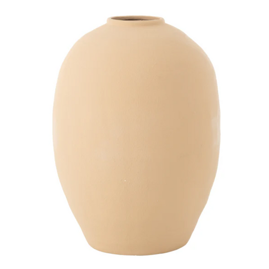 Vaas Cassia Ovaal Klei Beige