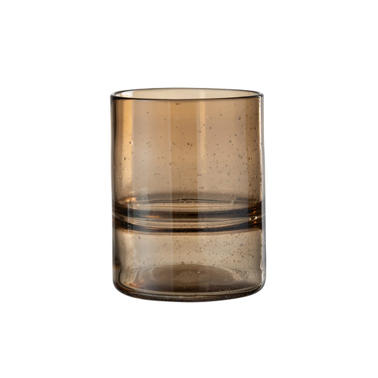 Vaas Cilinder Ridge Glas Amber