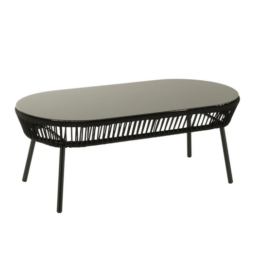 Tafel Poa Staal/Polyethyleen Zwart
