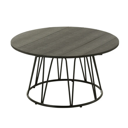 Tafel Zoa Staal/Polyethyleen Zwart