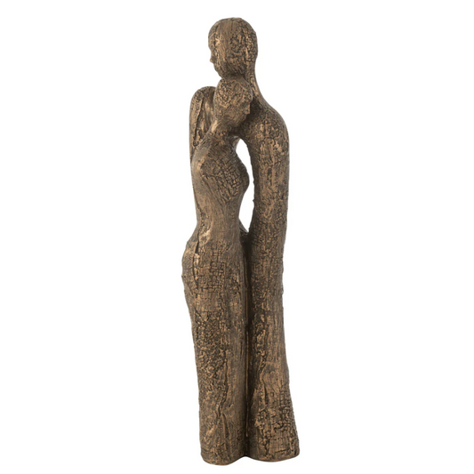Stel Hug Modern Resin Bruin/Goud